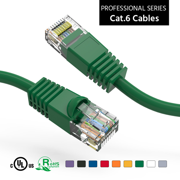 Bestlink Netware CAT6 UTP Ethernet Network Booted Cable- 15Ft- Green 100707GN
